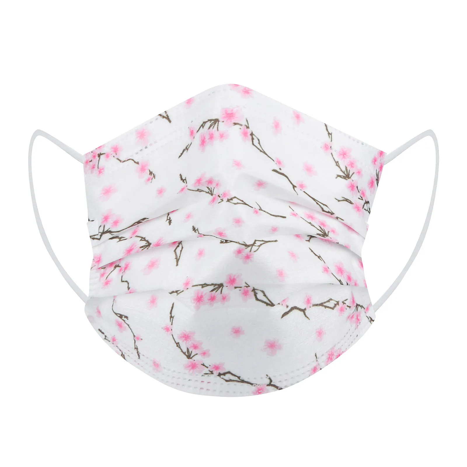 10 шт. маска Тканевая взрослых антивирусные маски Слива с цветочным принтом