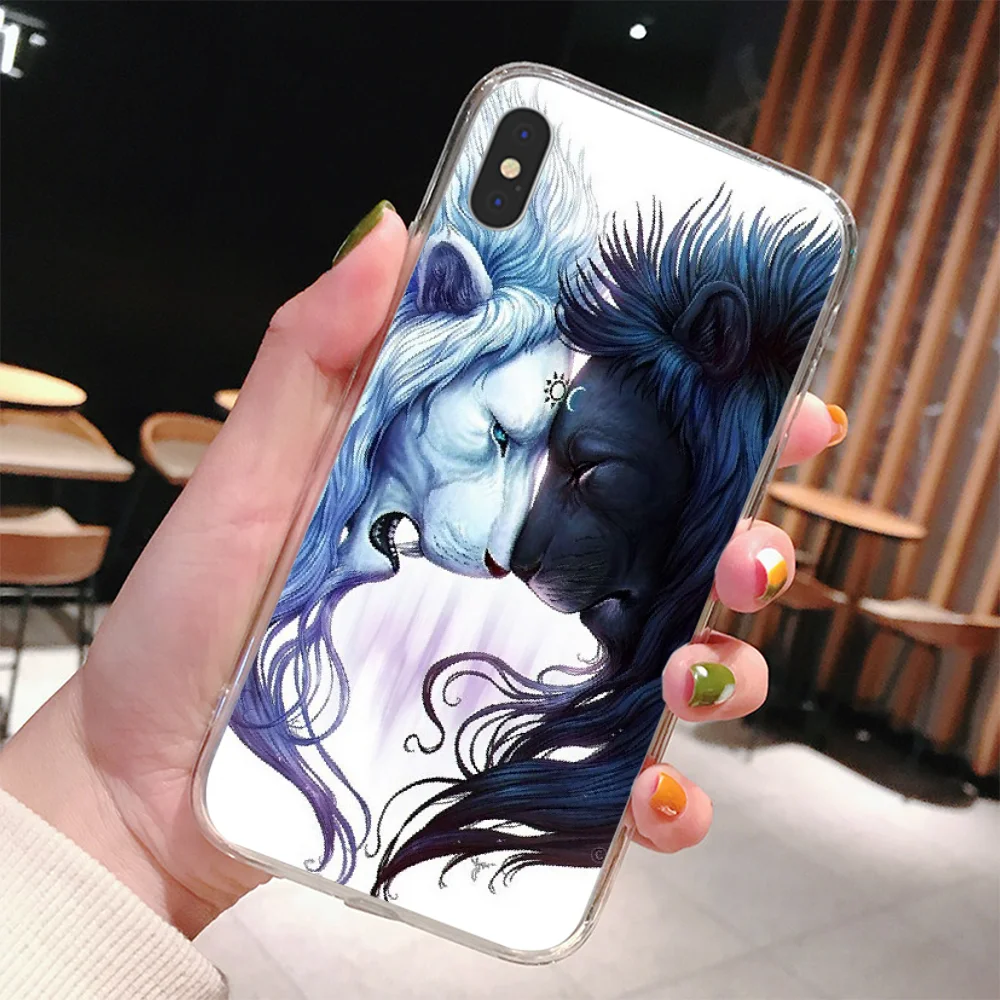 Reayou New Fashion Lion Design DIY Luxury Phone Case for iPhone 11 pro XS MAX 8 7 6 6S Plus X 5 5S SE XR cover | Мобильные телефоны