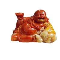 shoushan stone carving exquisite ornaments lucky ruyi buddha decorative arts and crafts gifts of money home furnishing