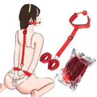 БДСМ бандаж удерживающее белье Фетиш наручники и манжеты на лодыжку взрослые игры эротические секс-игрушки для женщин пар интимные изделия