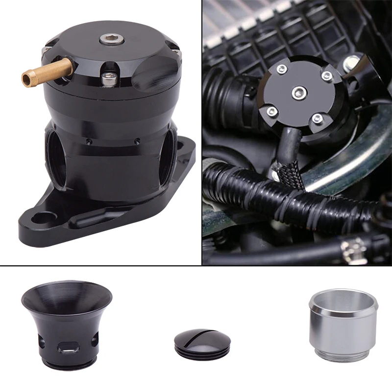 Предохранительный клапан BOV турбонагнетатель давления черный адаптер