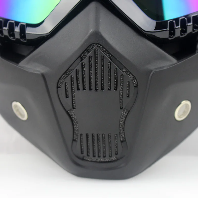 Мотоциклетная маска для лица лыжные очки мотороллер съемные винтажные