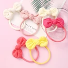 Нейлоновые повязки на голову с бантом для маленьких девочек, 34 Цвета, милые повязки для волос с ушками в виде мышки для девочек, тюрбан, детские головные уборы, аксессуары для волос