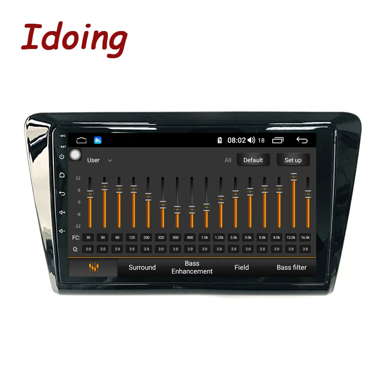 Автомобильный мультимедийный плеер Idoing автомобильный 9-дюймовый 2.5D 4G + 64G Android