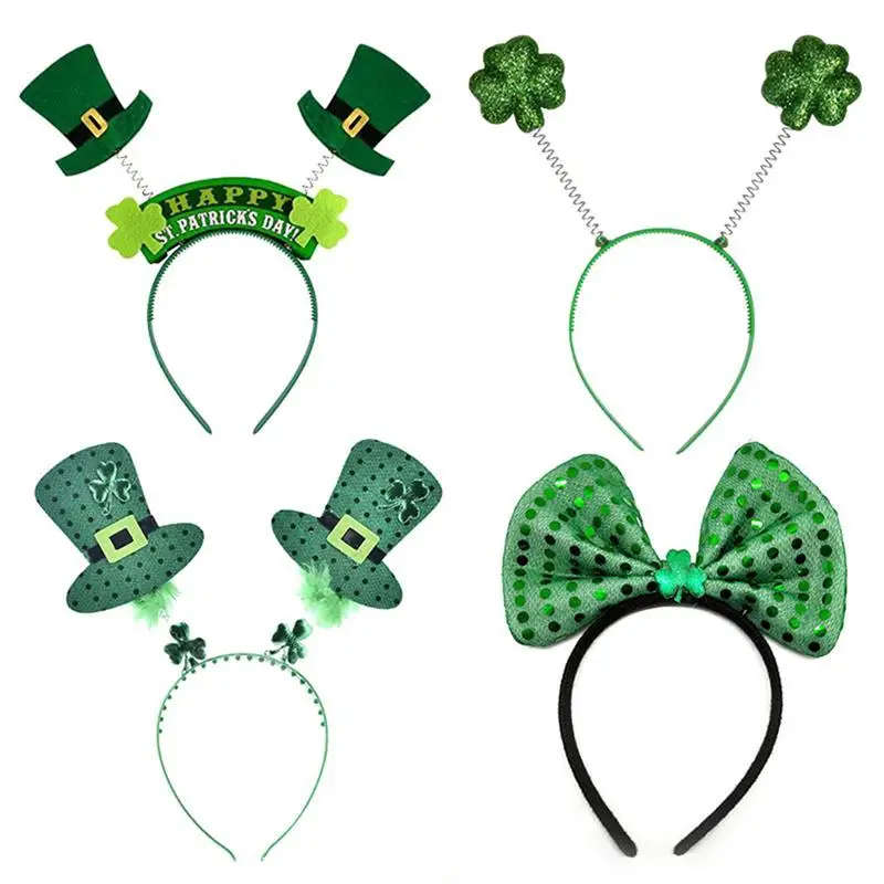 3 шт./компл. зеленые блестящие обручи для волос повязка на голову с бантом