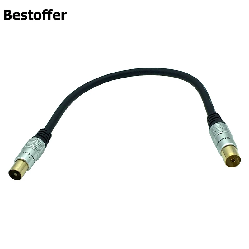 30 см позолоченный 9 5 мм ТВ адаптер Папа-мама кабель коаксиальный HD | Электроника