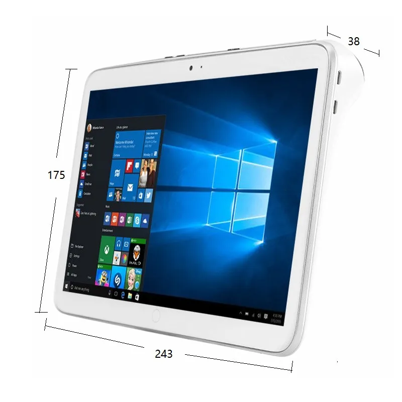 Планшет indi с большим динамиком 10 1 дюйма Windows 2 ГБ + 64 1920x1200 IPS Wi Fi Z8350 четырехъядерный