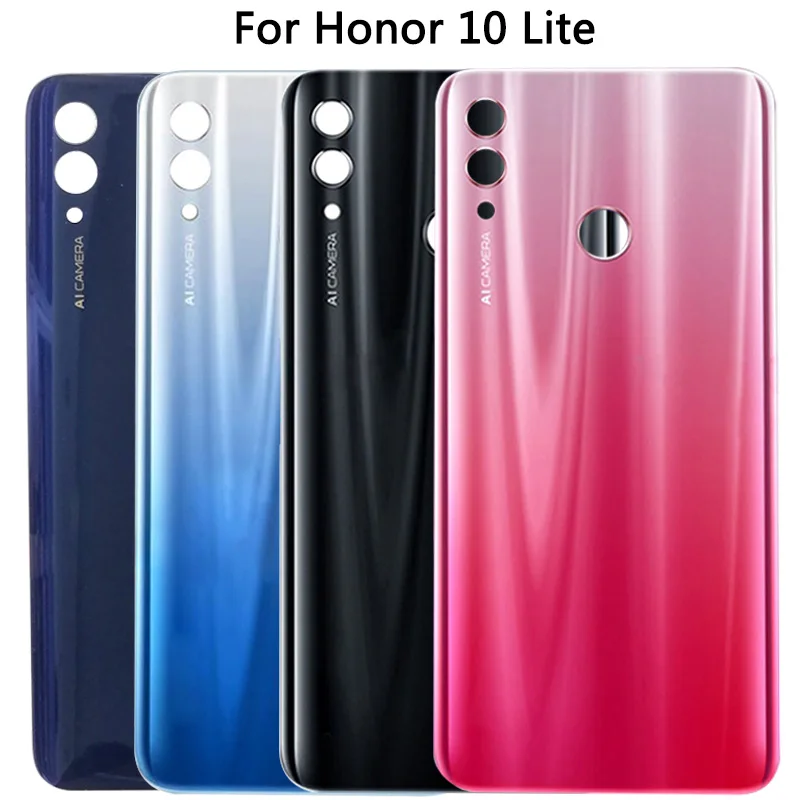 Новинка Крышка батарейного отсека для Honor 10 lite задняя крышка заднего стекла Huawei POT