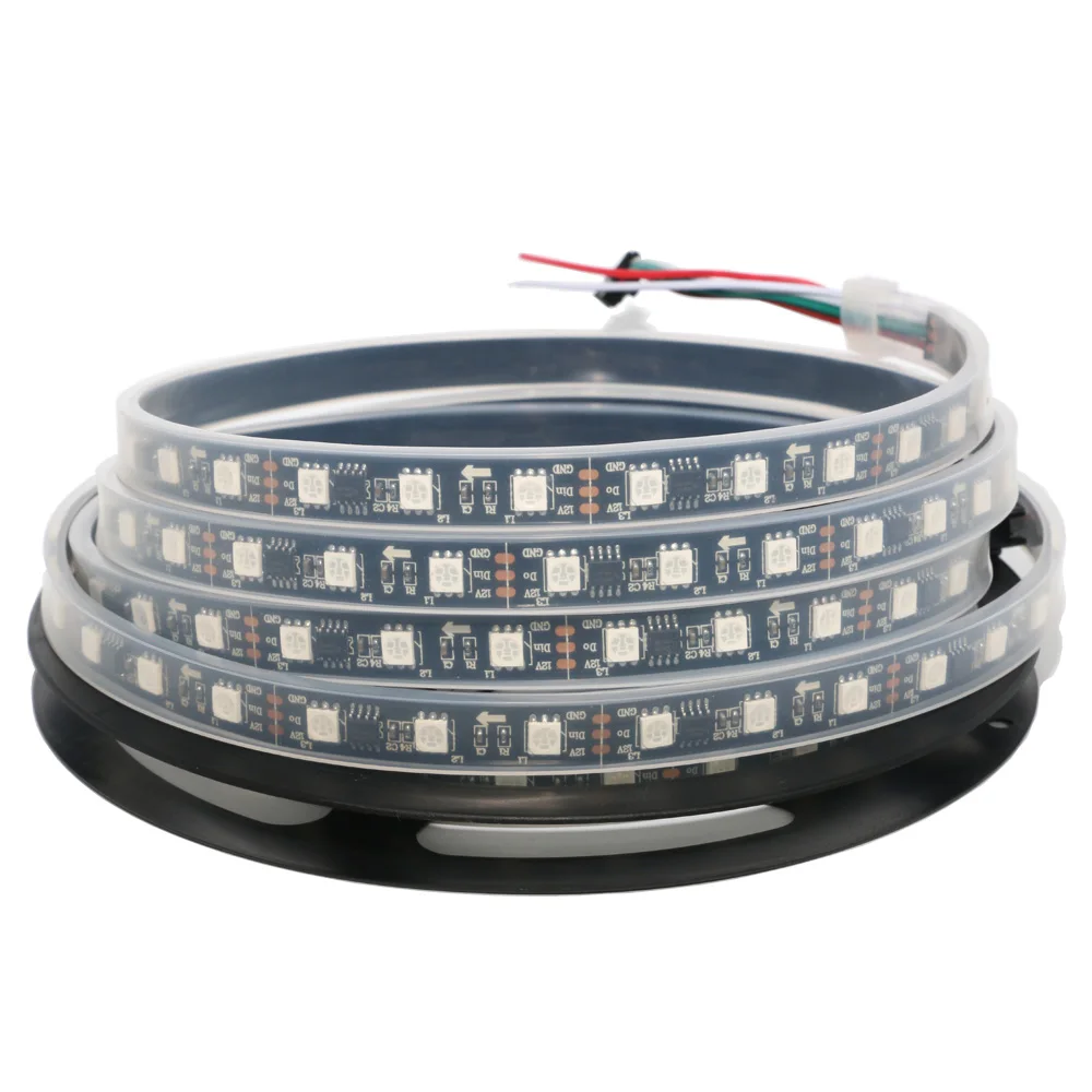 Индивидуально Адресуемая Светодиодная лента RGB светильник WS2812B SK6812 e DC 5 в 5050