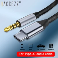 accezz type c to 3 5mm audio aux cable for samsung s9 s10 huawei mate 10 p20 xiaomi mi 6 8 9 headphone converter usb c adapter