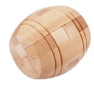 Набор из 12 шт. IQ Обучающие бамбуковые пазлы блокирующие мозговые головоломки