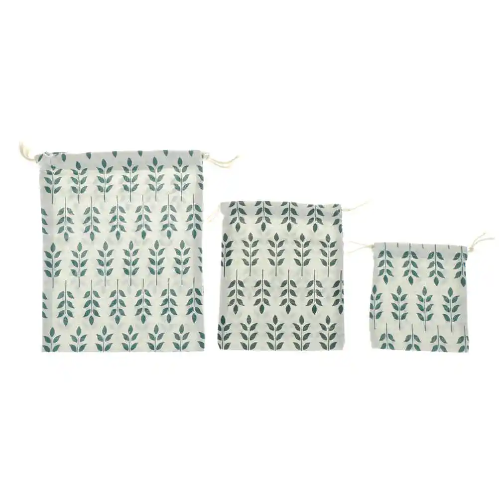 Хлопчатобумажная льняная тканевая сумка с принтом зерна носки/нижнее белье