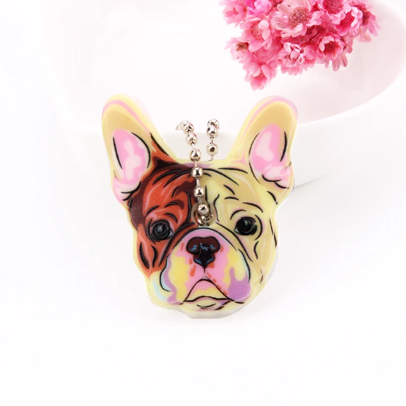 Cartoon Anime Cute Key Cover Cap Silicone Mickey Stitch Bear Keychain Women Gift Owl Porte Clef Minne Key Chain - Цвет: B03