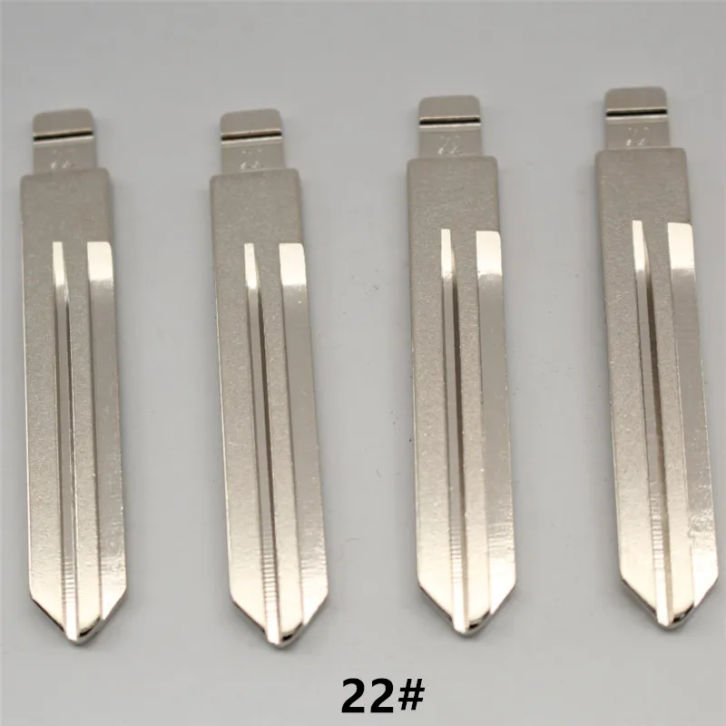 XIEAILI OEM 50 шт. 22 # металлическое полотно дистанционного ключа для Nissan A33/Tiida/Sunny Mid Slot