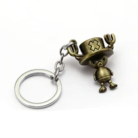 anime one piece keychain figure model tony chopper key ring holder metal fashion car bag chaveiro key chain pendant jewelry