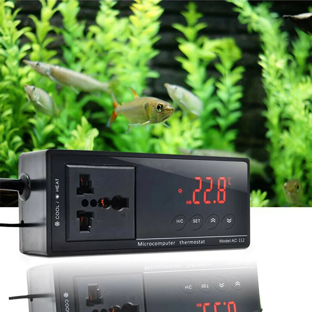 

Цифровой дисплей Интеллектуальный термостат универсальный регулятор гнезда рептилия Рыба Аквариум теплица регулятор температуры