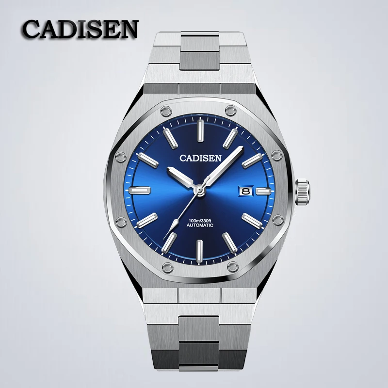 

2021 CADISEN New Men's Automatic Mechanical Watches Luxruy Watch 42mm NH35A Stainless Steel Waterproof Watch Reloj Hombre 8180