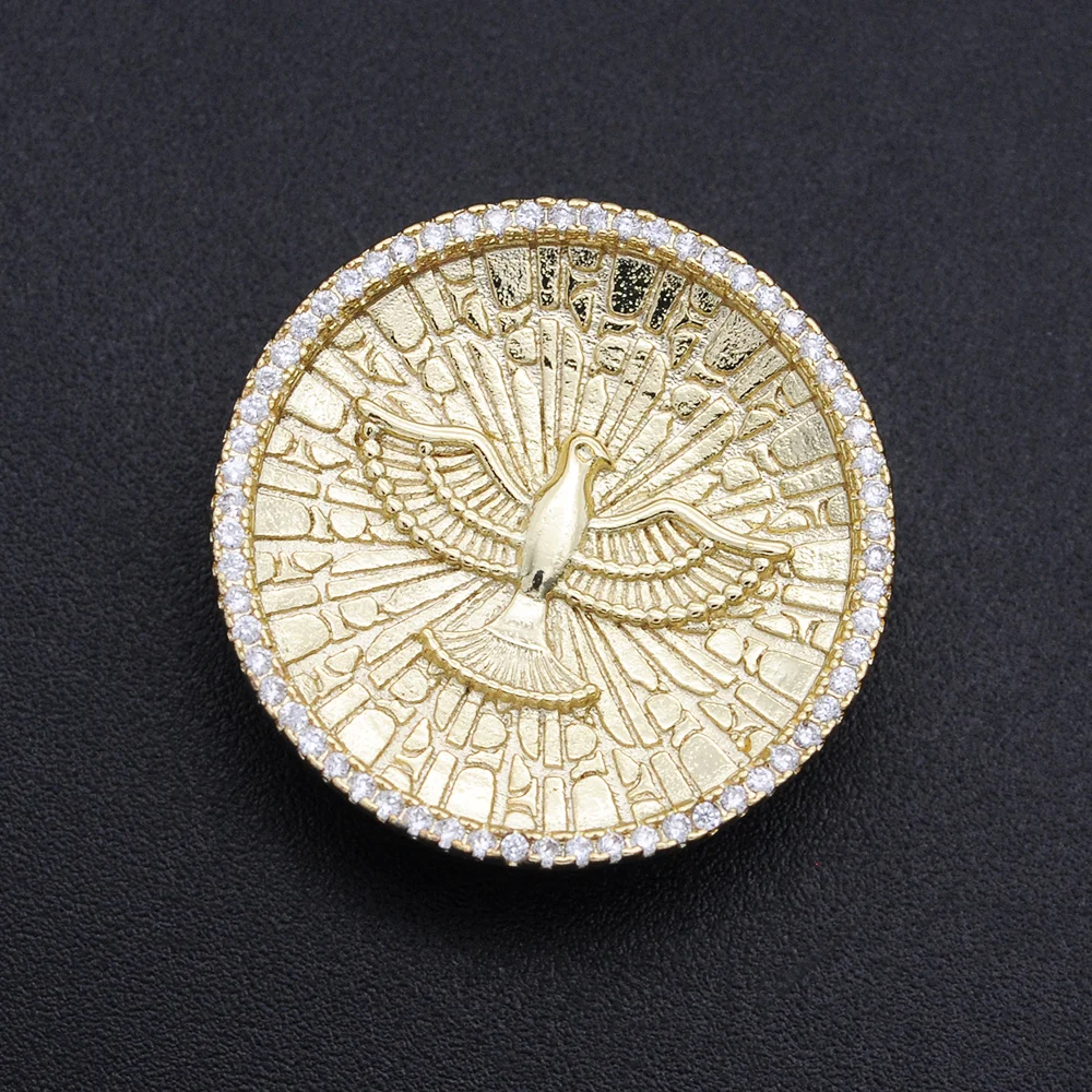 

23x23 мм 100% CZ Циркон DIY Ювелирные изделия роскошный Орел кулон оптовая торговля ювелирные аксессуары модные ювелирные изделия подвески