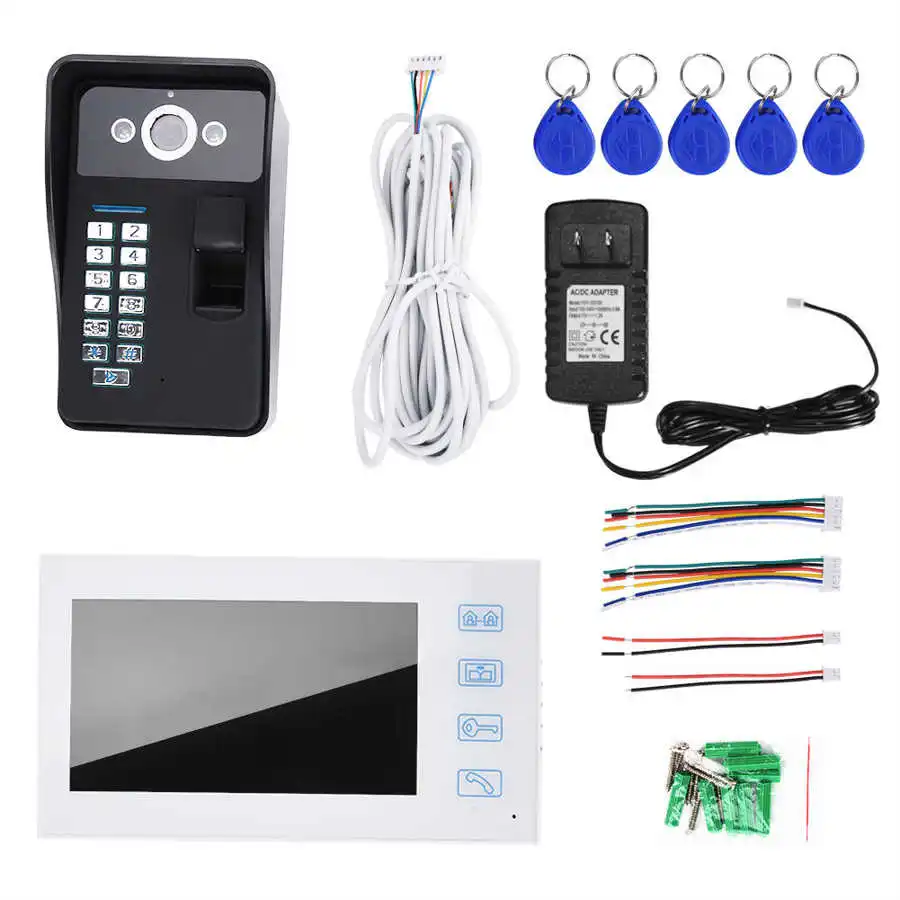 Fingerprint Password Video Access Control Intercom System Smart DoorBell | Электроника