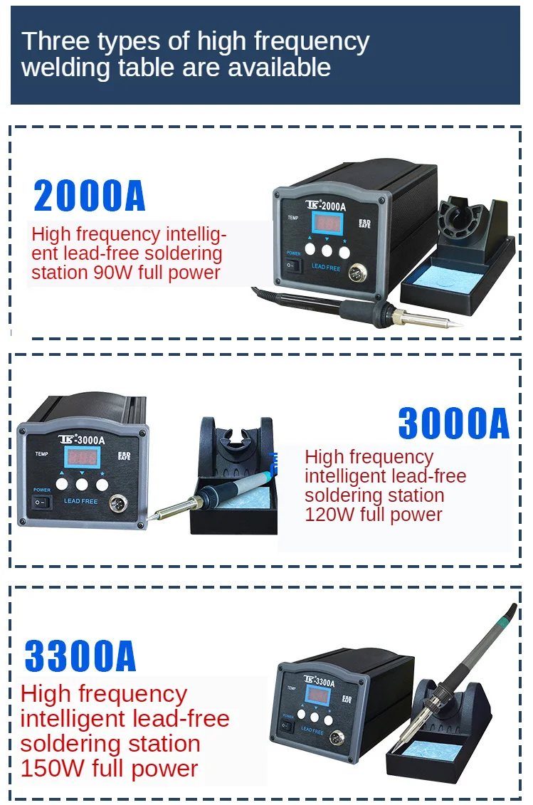 

TAIKD 3000A Portable soldering station DIY Temperature Controller Digital electronic welding iron DC