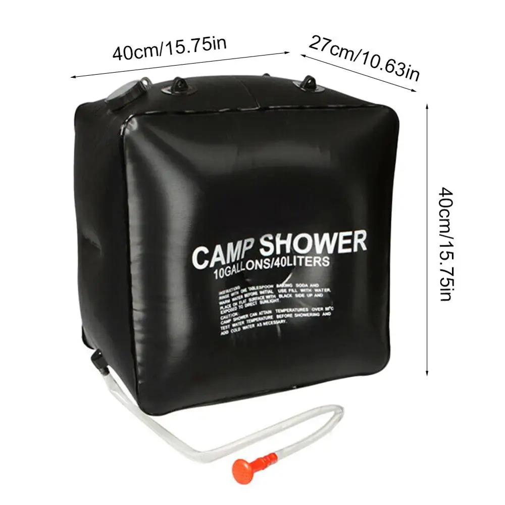 40L Energy Heated Bathing Picnic Water Bag Outdoor Camping Shower Portable Solar Hiking Storage | Спорт и развлечения