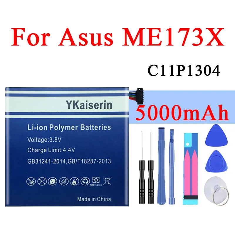 5000 мАч сменный аккумулятор планшетных ПК для Asus MEMO PAD HD 7 ME173X HD7 ME173 K00B C11P1304 батареи