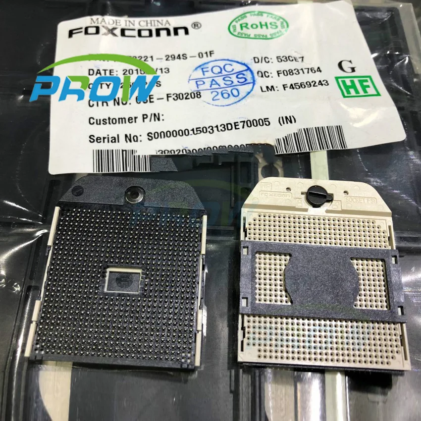 1 шт. PZ72221 294S 01F PZ72221294S01F для коннектора Foxconn Prow socket CPU PROW|Соединители| |
