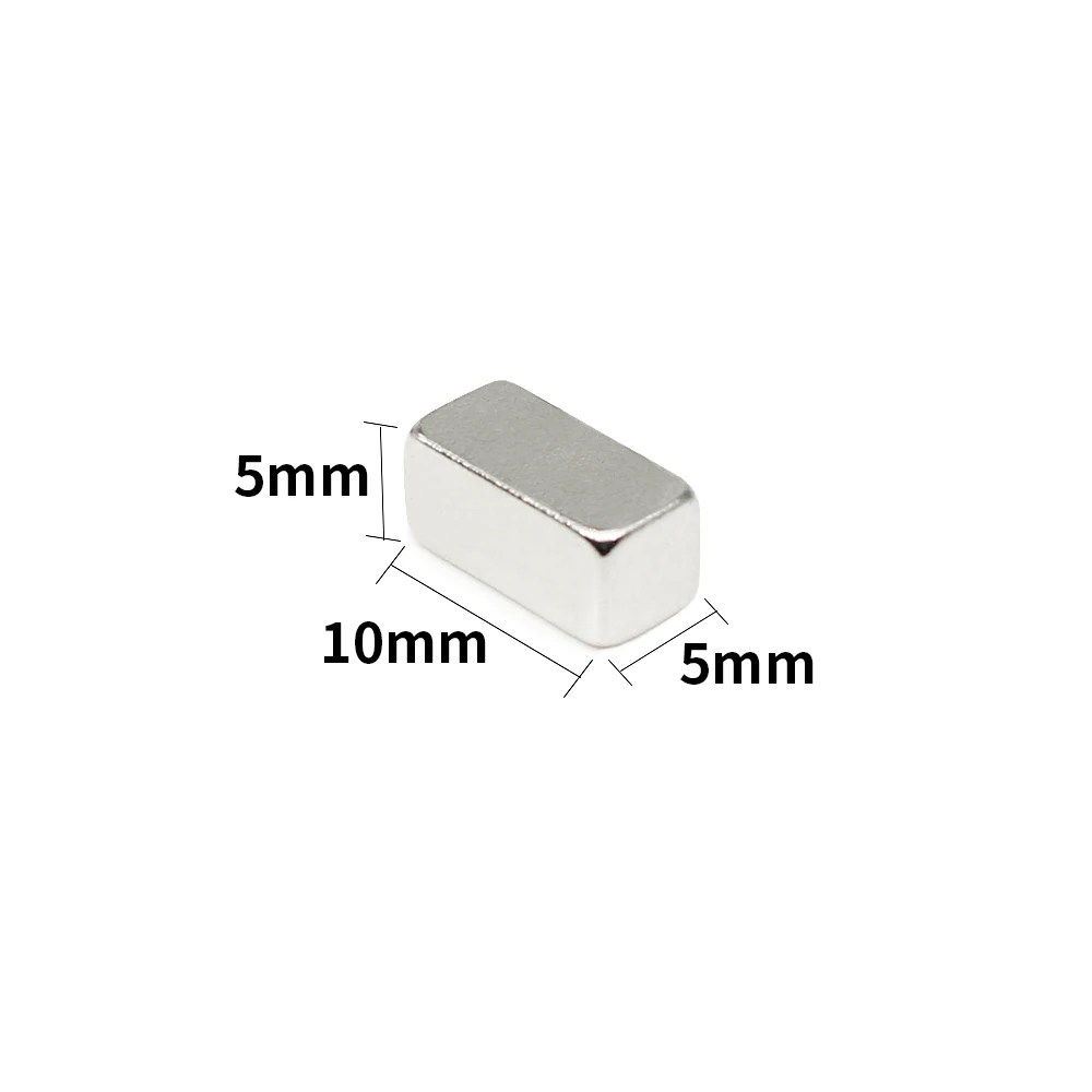 

10/20/50/100/150/200PCS 10x5x5 Block Rare Earth Neodymium Magnet N35 Permanent Strong Powerful Magnets Sheet 10x5x5mm 10*5*5