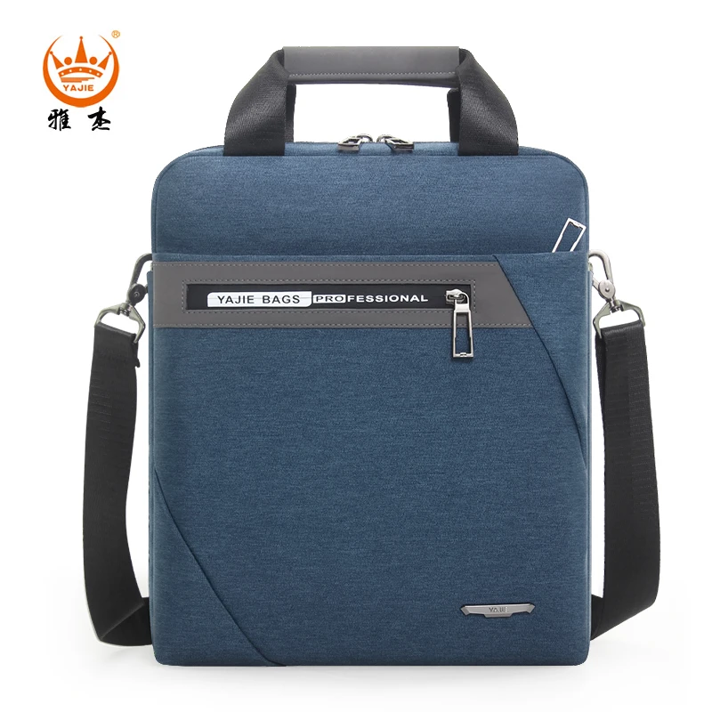 Business A4 File Package 13-Inch Vertical Briefcase Men's Portable Crossbody Computer Bag Waterproof Leisure Oxford Business