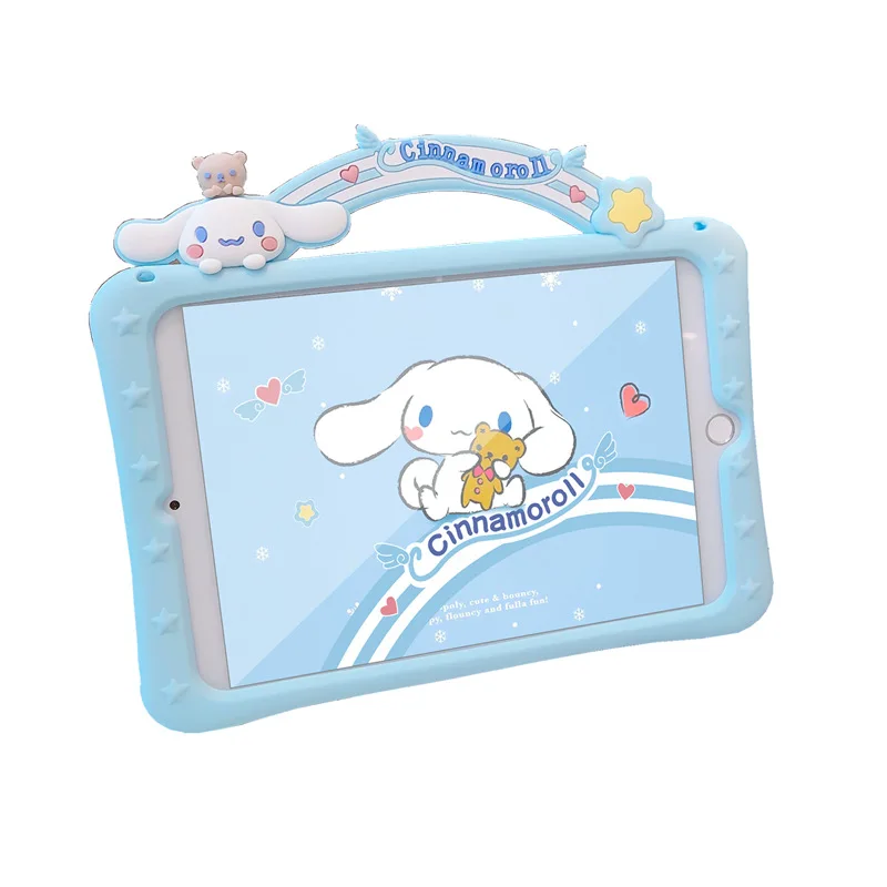 

Easterm Sky Blue Silicone Carton Rainbow Tablet Protective Case For 2020 2019 2018 iPad Pro Air Mini5 1 2 Anti-Fall iPad Covers