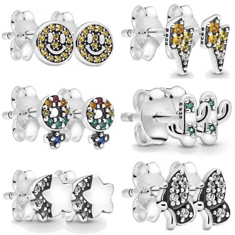 

Женские серьги-гвоздики из серебра 925 пробы С КАКТУСОМ