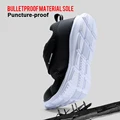 LARNMERN Mens Safety Shoes Steel Toe Construction Protective Footwear Lightweight 3D Shockproof Work Sneaker Shoes For Men