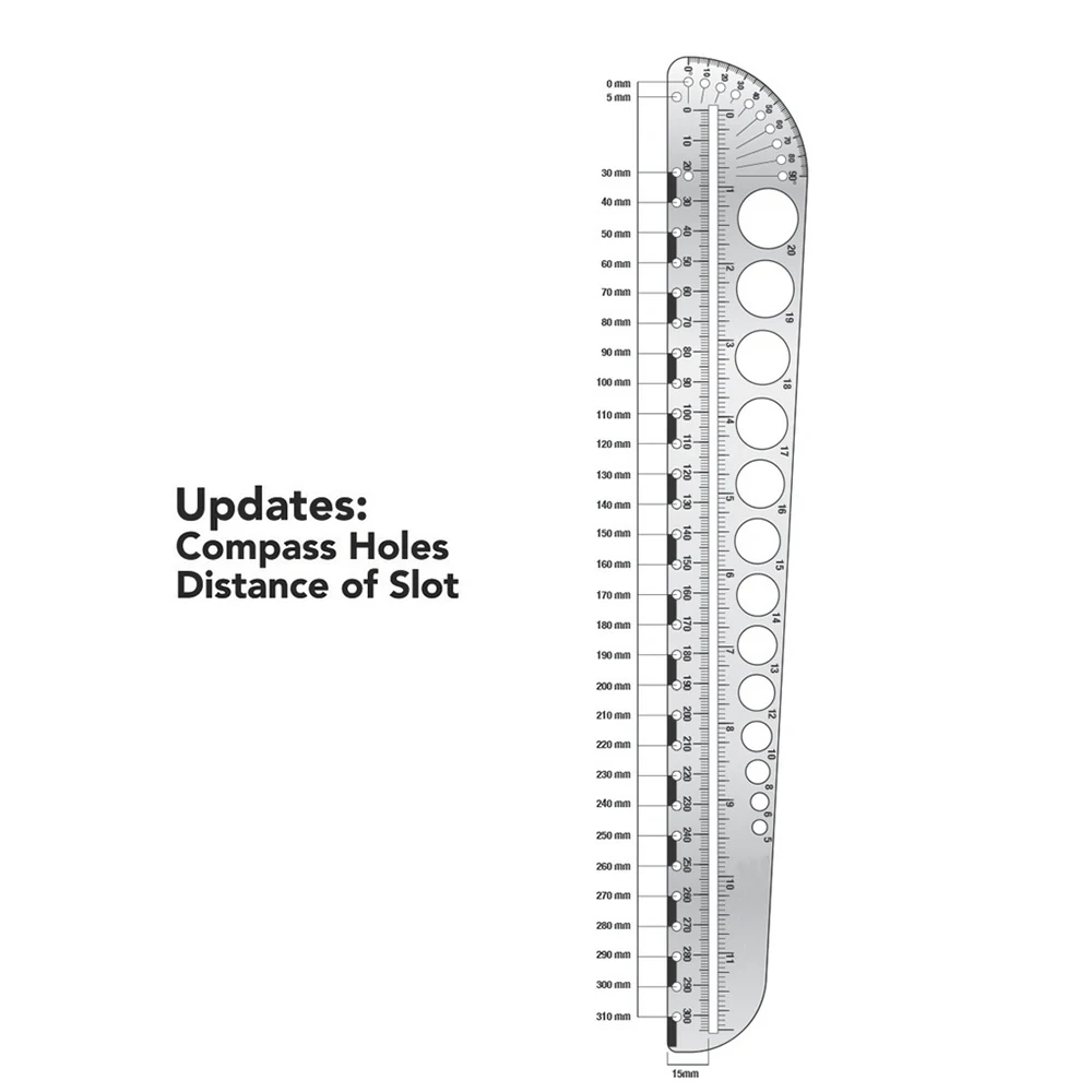 Многофункциональный линейка Нержавеющая сталь компасы транспортир