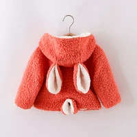2021 children winter coat cartoon lamb wool coat for girls autumn and winter clothes plus velvet thickening baby winter clothes