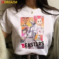 camiseta japonesa de anime camiseta masculina com estampa de legoshi de desenho animado kawaii camiseta casual de harajuku