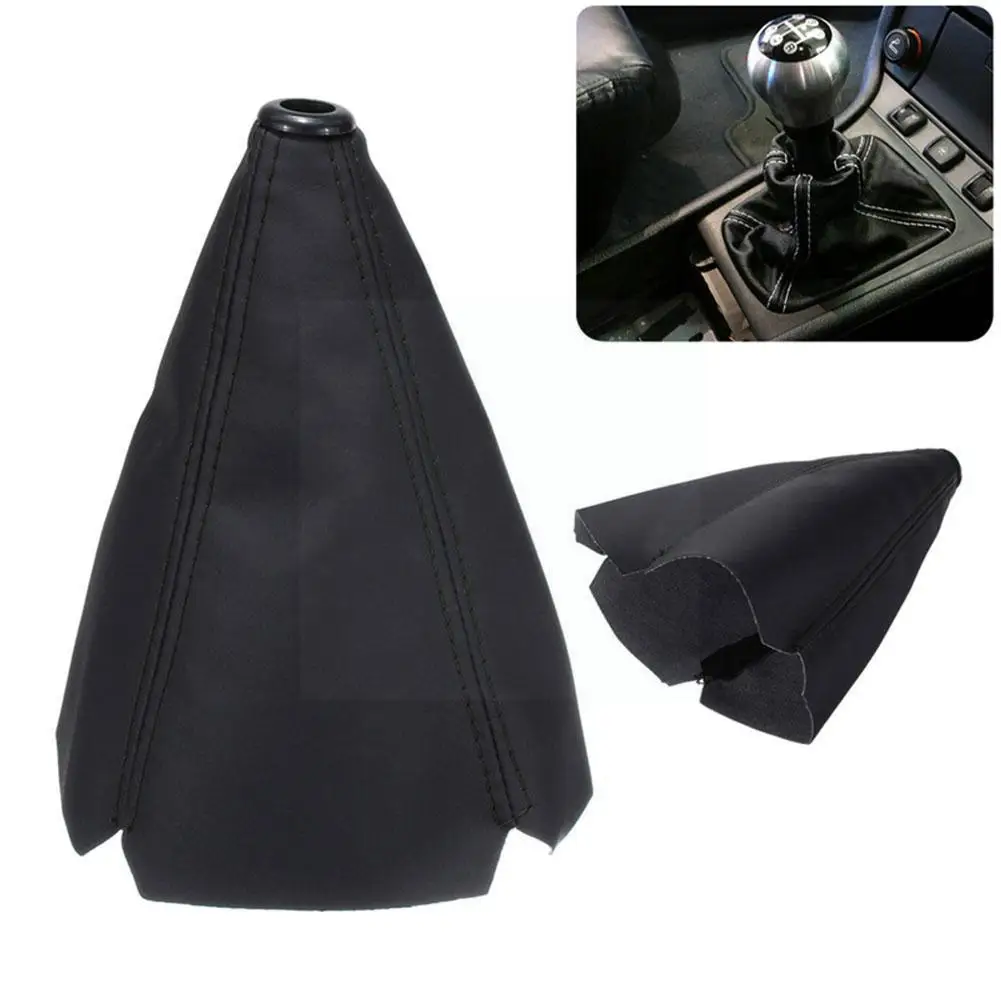 

Car Pvc Leather Gear Shift Shifter Lever Boot Dust Gaiter Collars Cover Z1u7