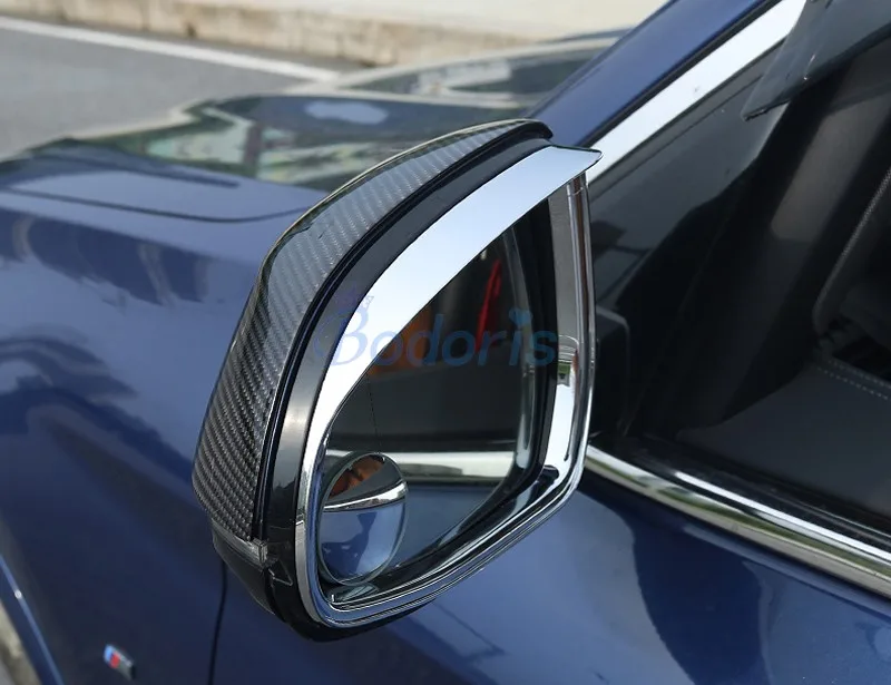 

For BMW X3 G01 X4 G02 X5 G05 X7 G07 2018 2019 Side Wing Mirror Rain Hat Trim Rear View Anti Rain Panel Auto Accessories