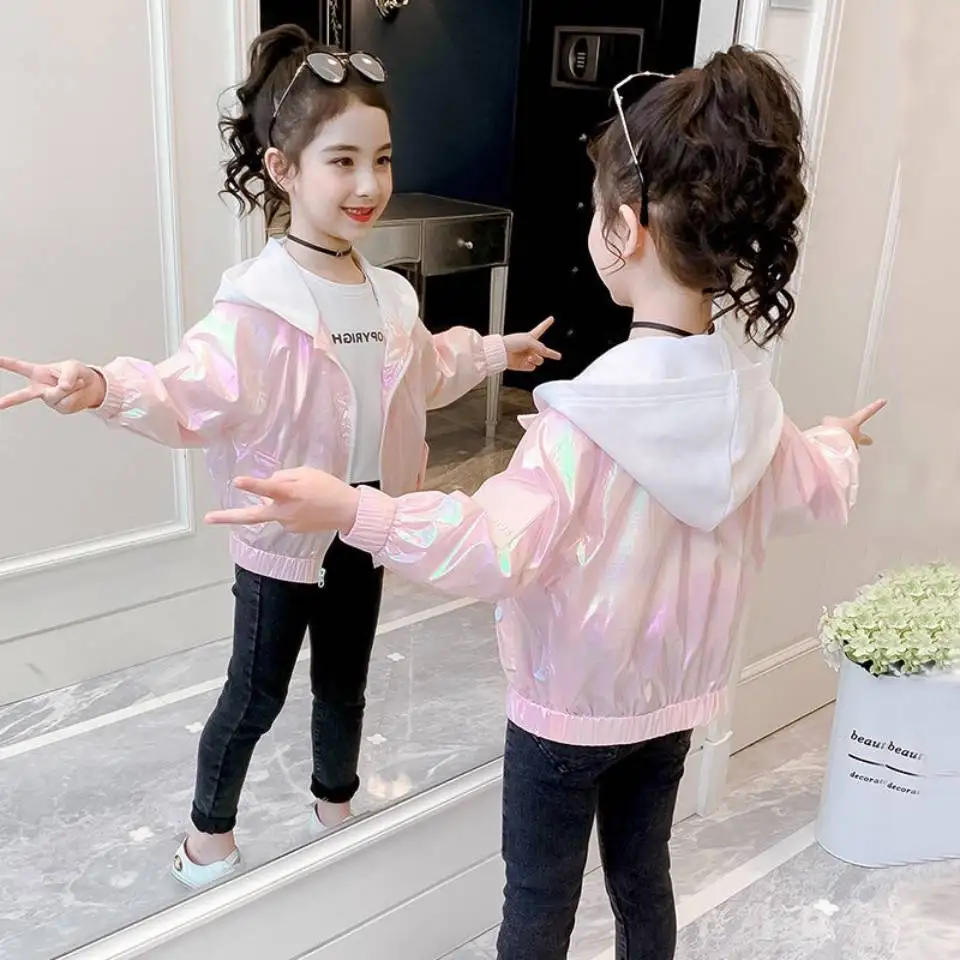 Однотонная куртка для девочек на Возраст 4-13 лет | Детская одежда и обувь