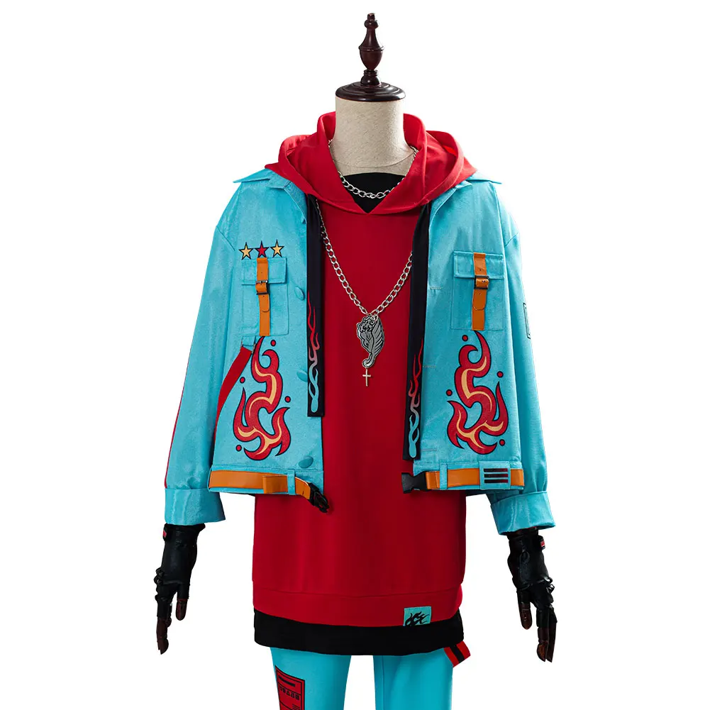 

Anime Paradox Live Sugasano Allen Cosplay Costume Adult Fashion Coat Pant Streetwear Halloween Carnival Costumes