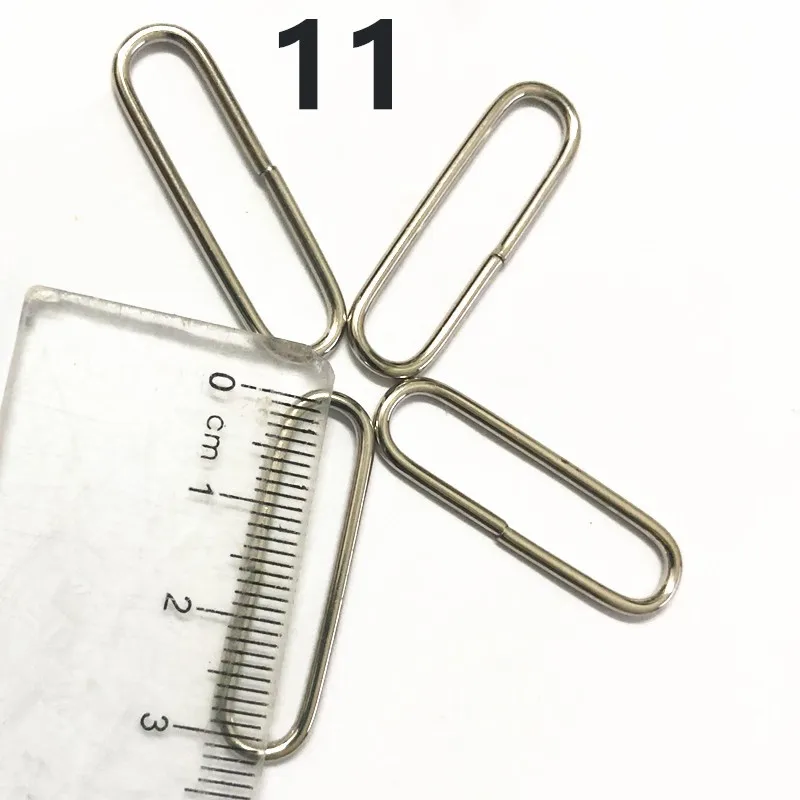 NO11 30mm Silver 50 шт. металлическое овальное кольцо пряжки для наручных часов аксессуары для рукоделия Швейные 16 мм 20 мм 25 мм 32 мм 35 мм 38 мм 50 мм 65 мм кожаные сумки с заклепками - Цвет: NO11 30mm Silver