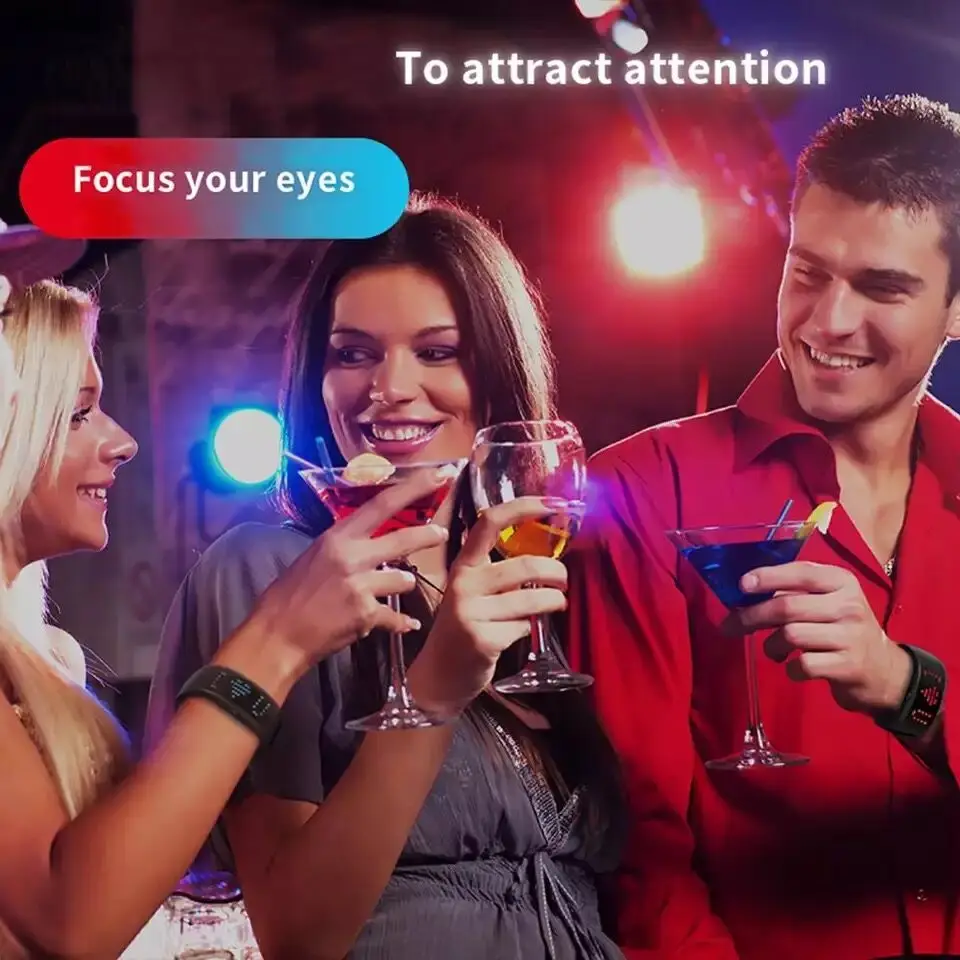 Светодиодный Дисплей браслет светящийся Bluetooth приложение редактирования