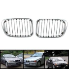 2X Хром передний капот почек решетка гриль для BMW 1998-2001 E46 320I 323I 325I 328I 330I 4-дверный седан