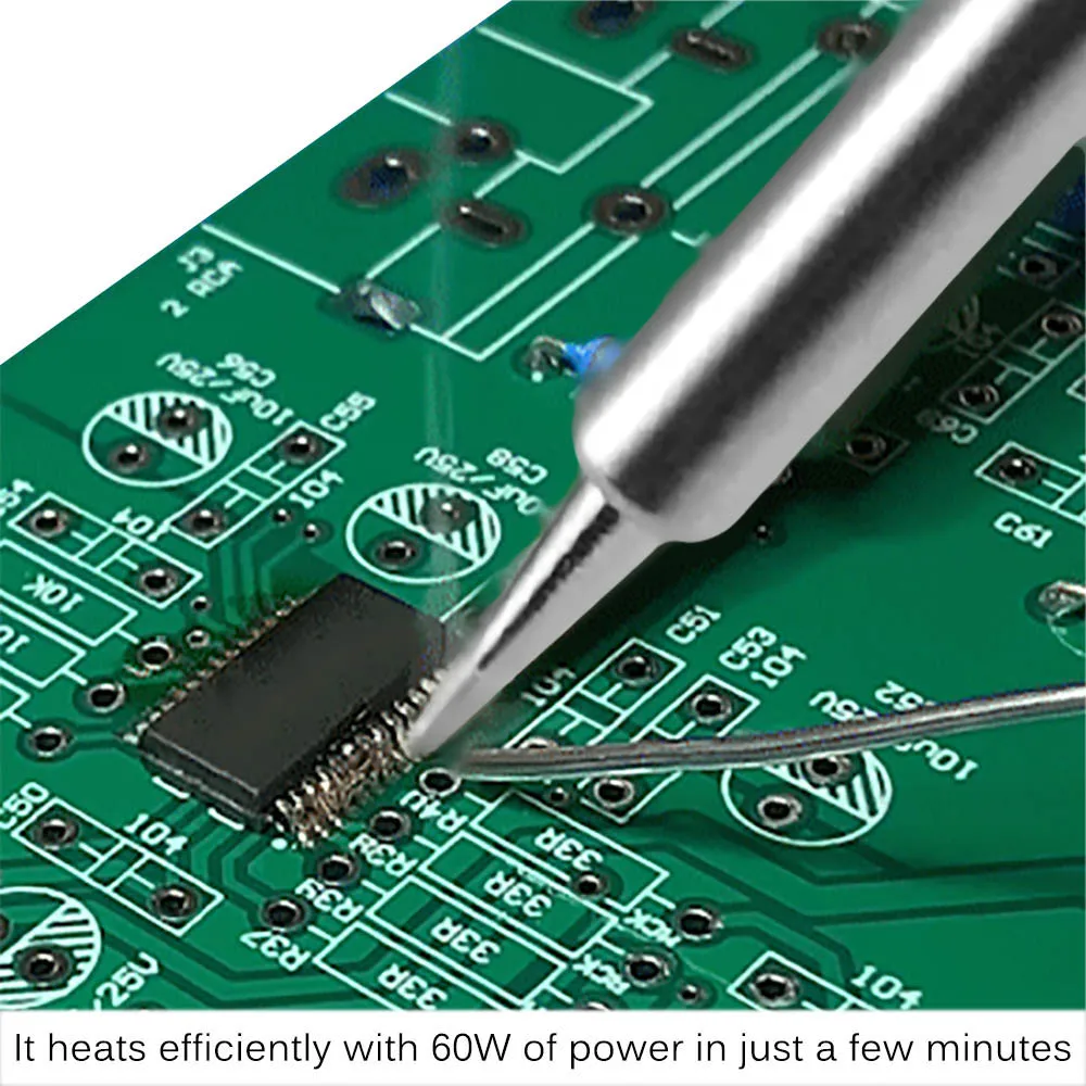 

Adjustable Temperature Soldering Iron 16pcs/Set 60W 220V Kit Accessories Soldering Circuit Board Repair Kit With Toolbox