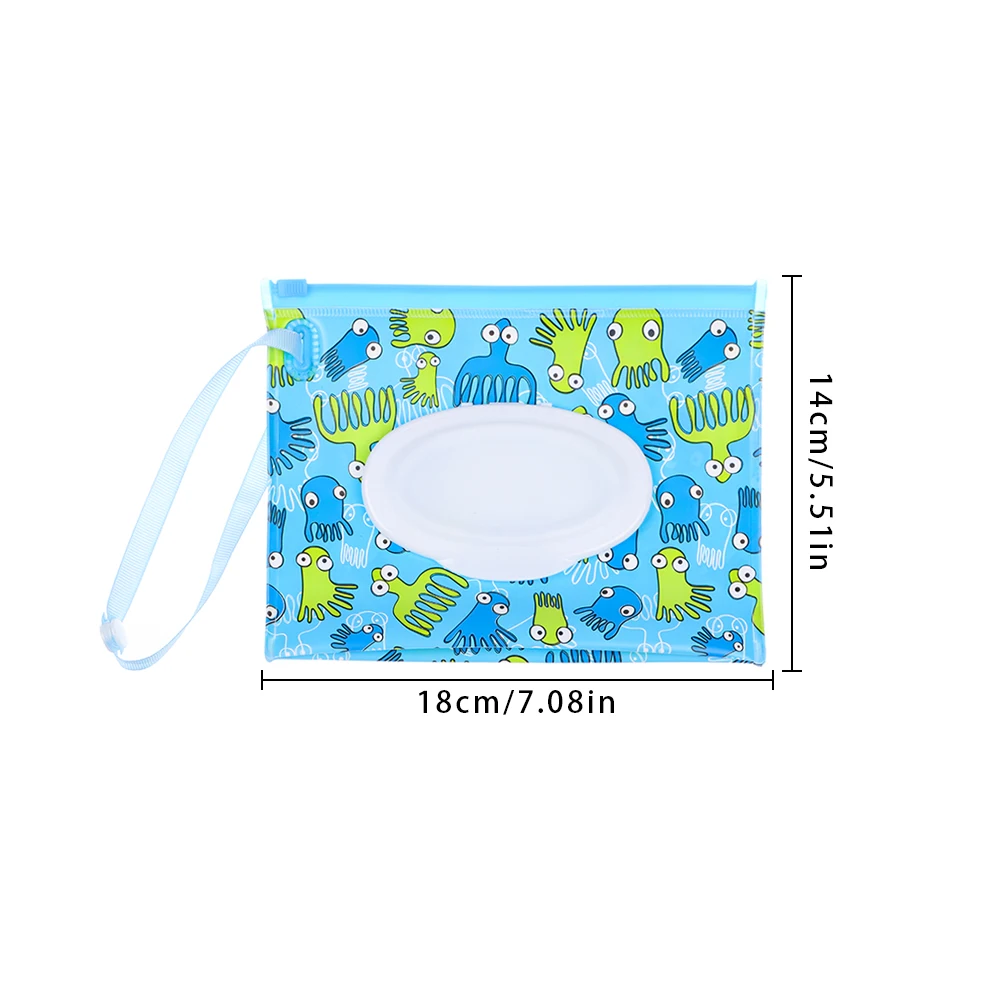 Eco-Friendly Kids Baby Care Wet Wipe Box Light Weight Portable Tissue Case Clutch Carrying Bag Cleaning Wipes Container | Мать и ребенок