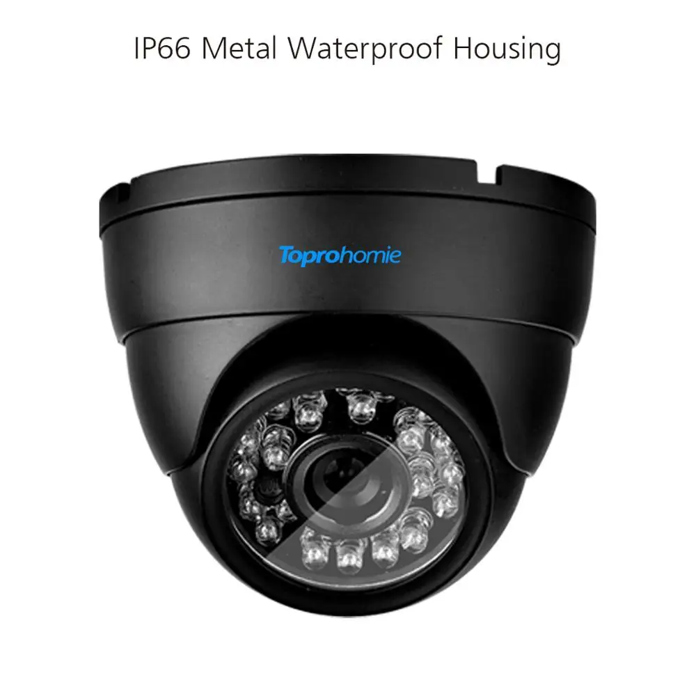 Система охранных камер TOPROHOIME h.265 + 8CH 5MP 1/3 ''SONY Водонепроницаемая камера для