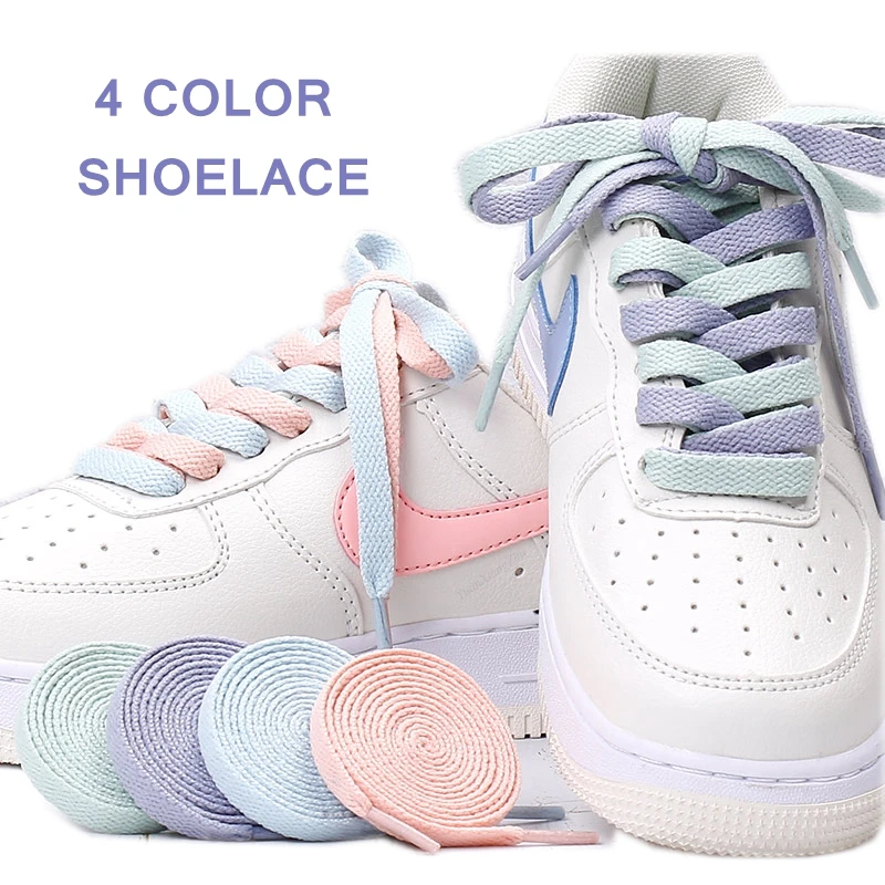 

AF1 Shoelace 1 Pair 4 Color Shoelace Air Force One Shoelace Sneaker Shoelace Men's and Women's Shoelace