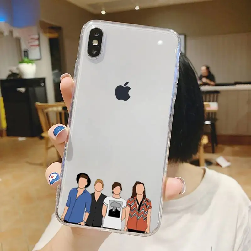 

One Direction Louis Tomlinson Phone Case Transparent for iPhone 6 7 8 11 12 s mini pro X XS XR MAX Plus