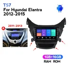 Автомобильный видеоплеер, автомобильный медиаплеер, автомагнитола на платформе Android для Hyundai Elantra 2012-2015 с IPS-экраном, картой SWC