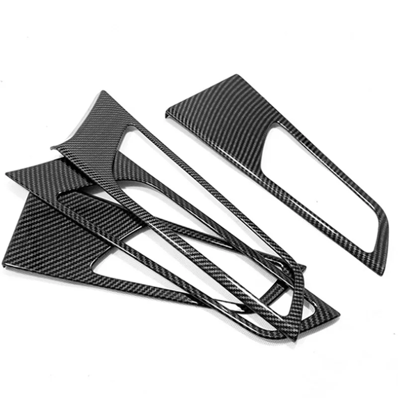 Углеродное волокно для салона автомобиля планки внутренняя ручка Hyundai Tucson 2015 2016