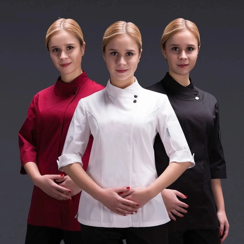 

Женская одежда для ресторана, куртка для шеф-повара, Рабочая форма, новая модная одежда для бариста